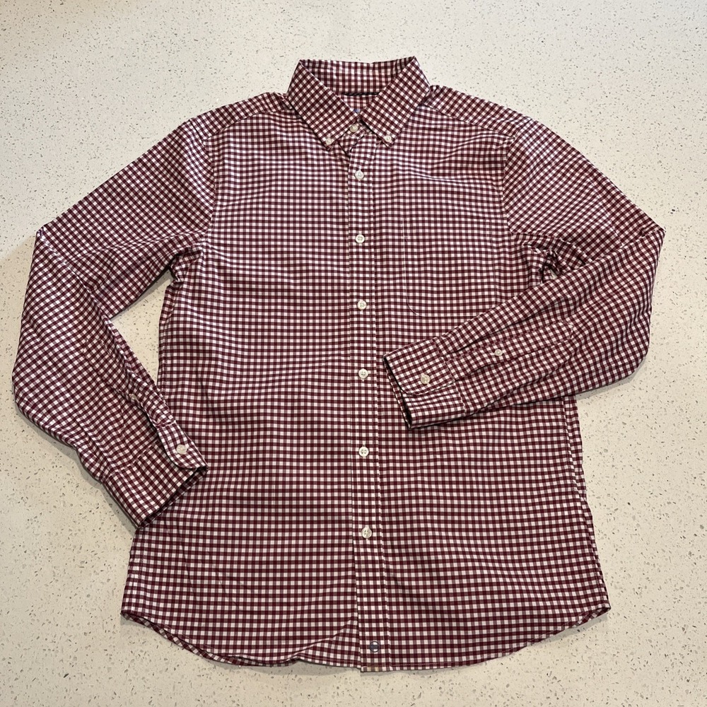 Vineyard Vines OTG Brrr Performance Mens Small Shirt Button Down Red Check